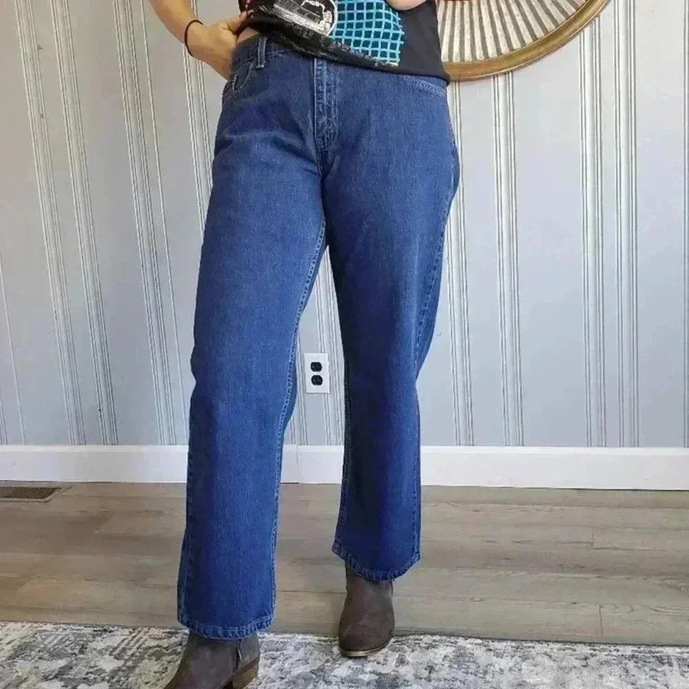 Vintage 70s Levis 577 RARE Low Rise Flared Jeans - 12 - Picture 5 of 10